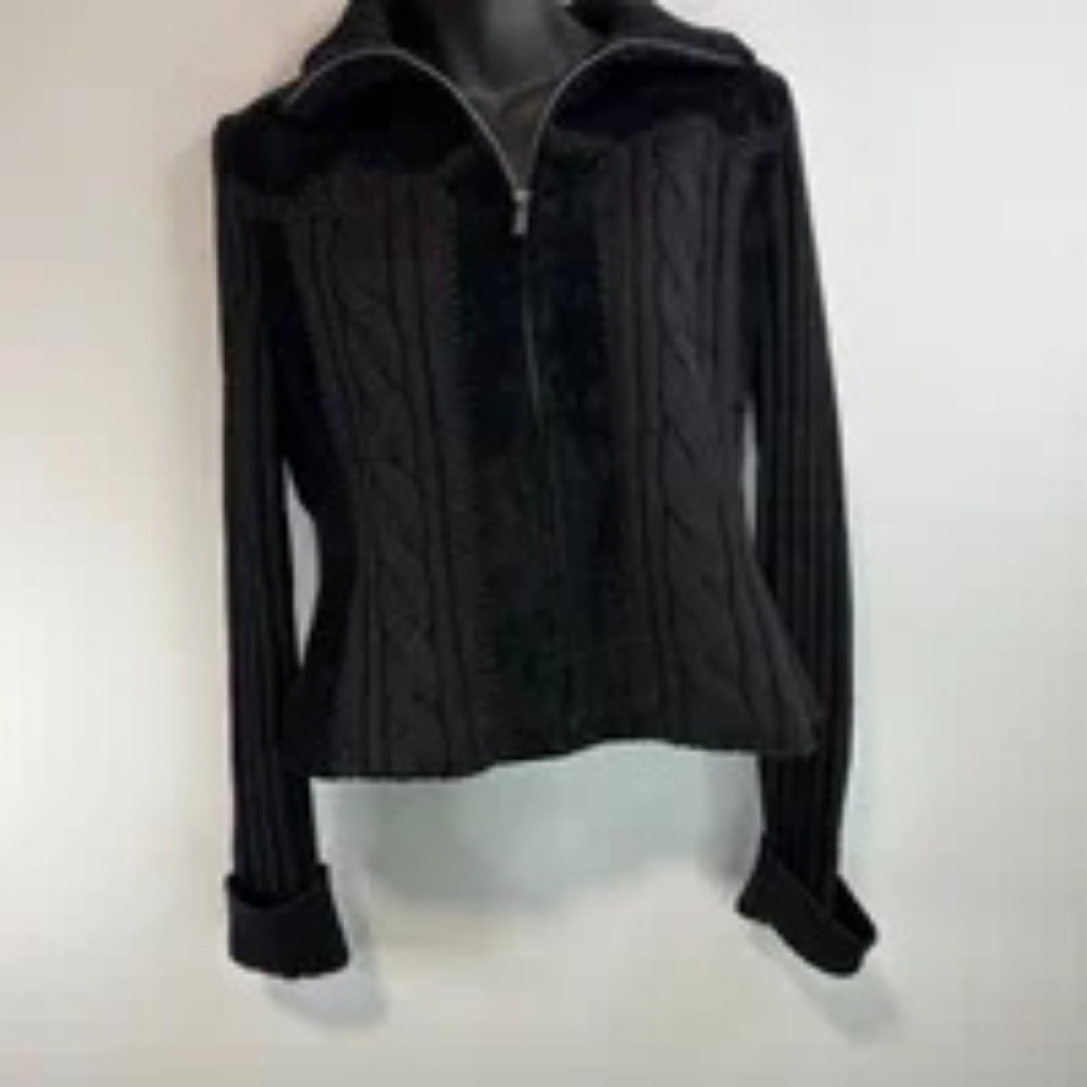 woman black jacket